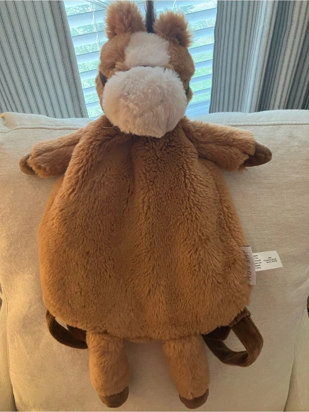 Mon Ami Truffles Horse Backpack - Soft Cozy Carry